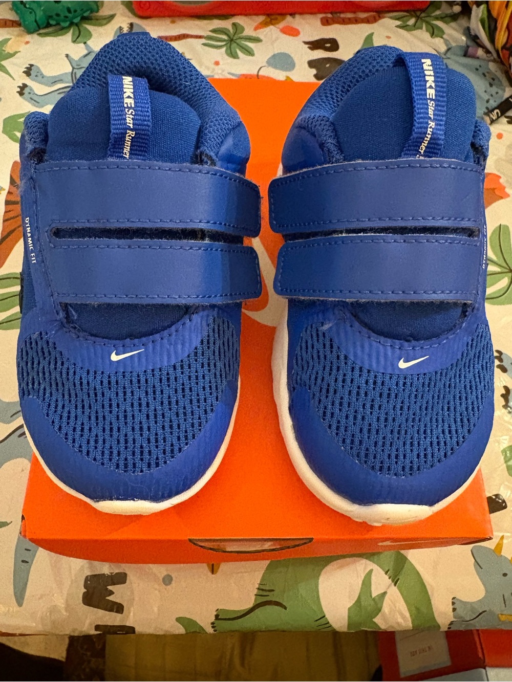 Nike Kids Royal Blue Velcro Sneakers